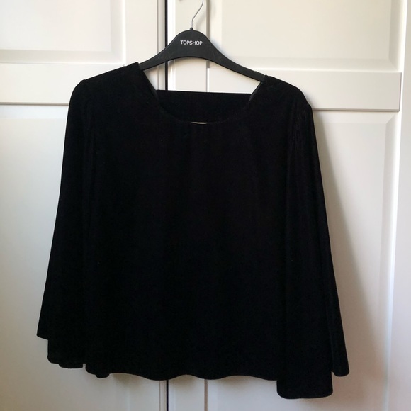 Topshop Velvet Knot Back Top - Picture 4 of 12